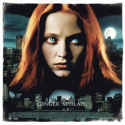 A captivating movie poster for 'Ginger Snaps 4', set 25 years after the first film and ignoring the events of 'Ginger Snaps II: Unleashed'