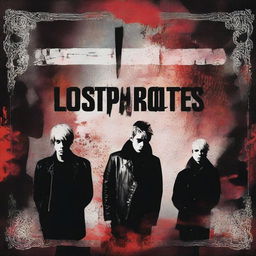 Design an album cover for 'Lostprophets' with the title 'She’s With The Banned'