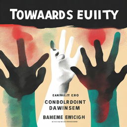 Design a book cover for 'Towards Equity: Confronting Racism and Social Darwinism