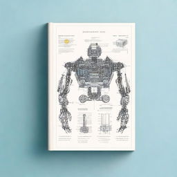 Create an engineering technical book cover for a book entitled 'MECHANISMS: SYNTHESIS AND ANALYSIS WITH APPLICATIONS IN ROBOTICS' by authors Daniel Martins and Estevan Hideki Murai