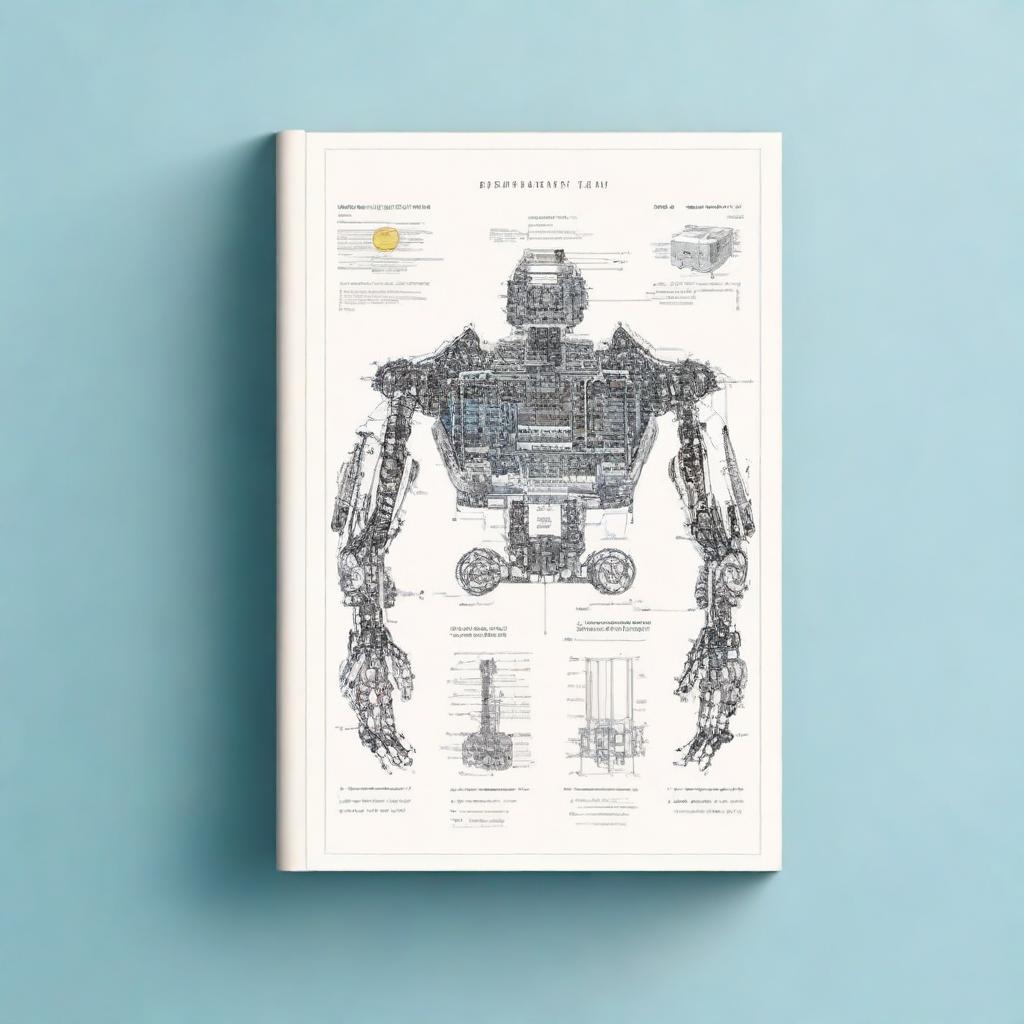 Create an engineering technical book cover for a book entitled 'MECHANISMS: SYNTHESIS AND ANALYSIS WITH APPLICATIONS IN ROBOTICS' by authors Daniel Martins and Estevan Hideki Murai