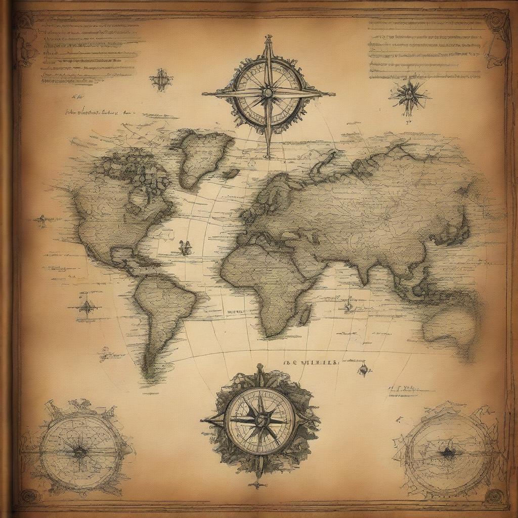 A book cover featuring an image of an ancient map
