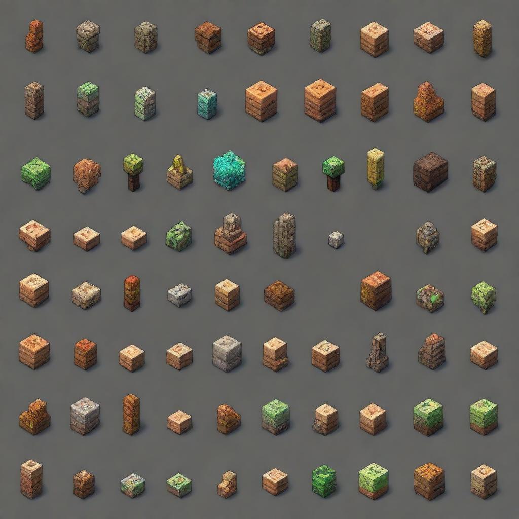 Create a Minecraft-style inventory UI in pixel art