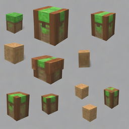 Generate a Minecraft-style backpack UI