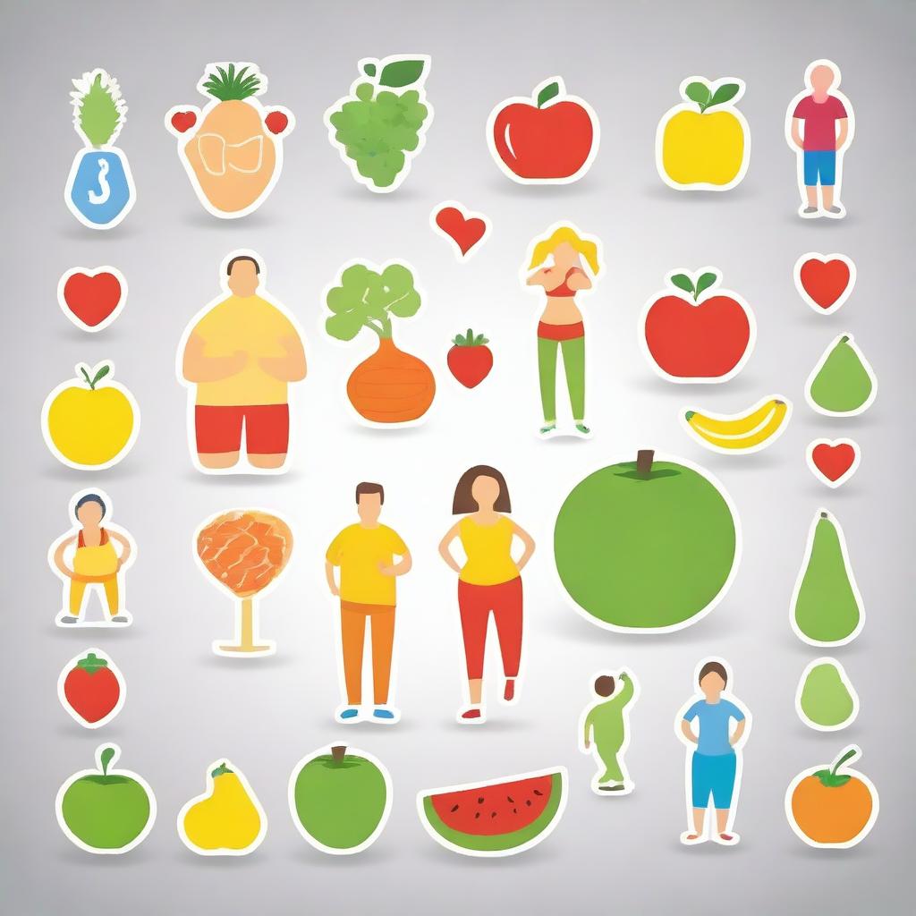 Create an image illustrating the importance of losing weight in a healthy way