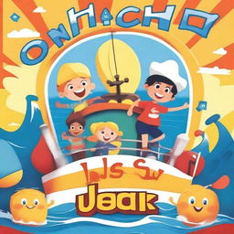 Create a vibrant and fun movie poster for a kids' movie titled 'On Deck'