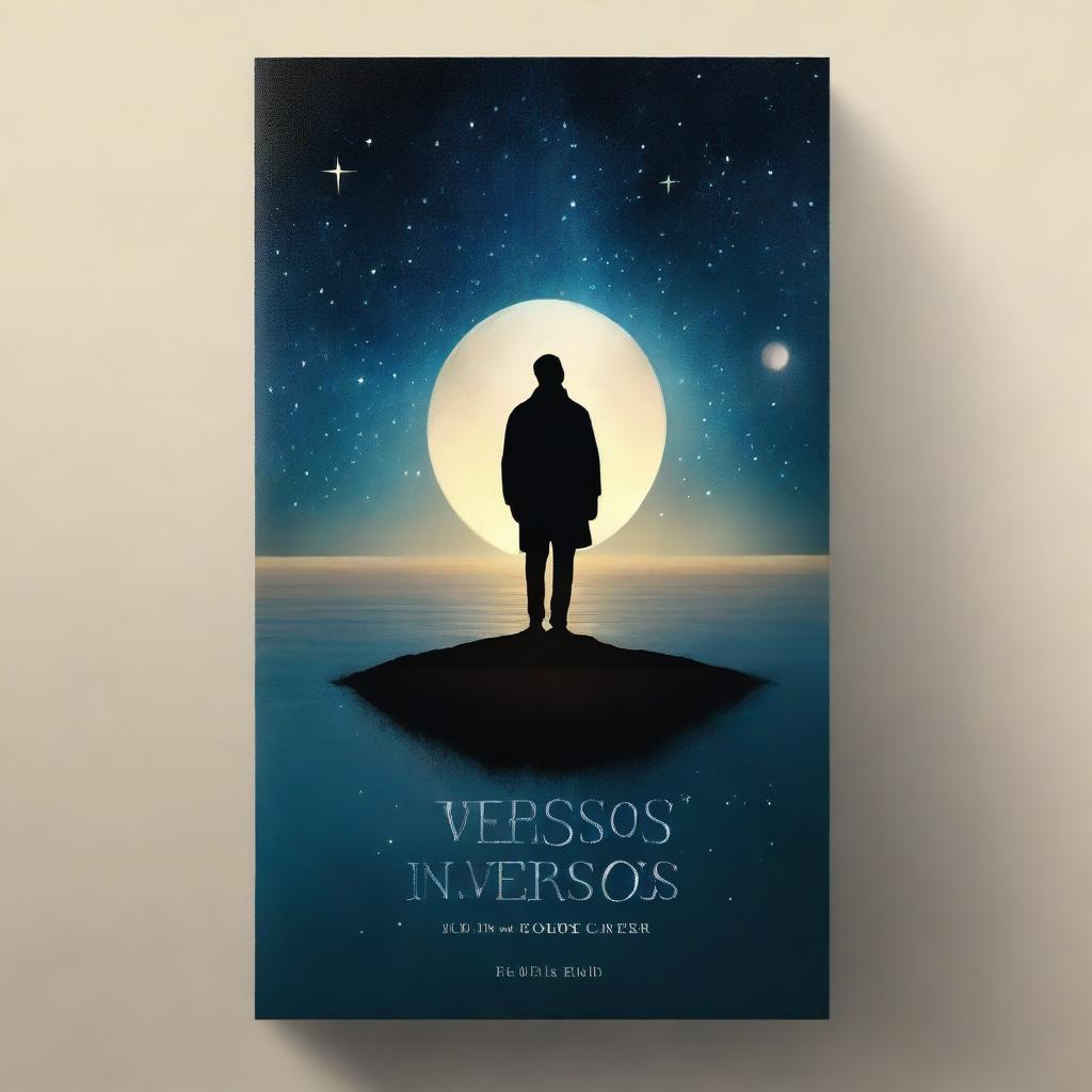 Create a book cover for a poetry collection titled 'Versos Inversos' by Ronildo Brites