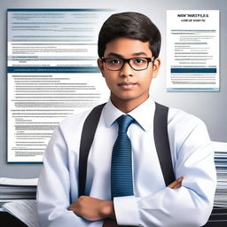 A movie poster featuring a young male student who becomes a Certified Public Accountant