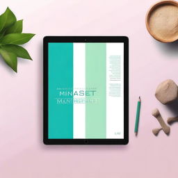 Create a simplistic, clean, and professional ebook cover for a book titled 'Mindset Mastery'