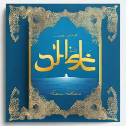 Create a book cover with the title 'تجربة موسى' written in golden font