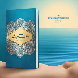 Create a book cover with the title 'تجربة موسى' written in golden font