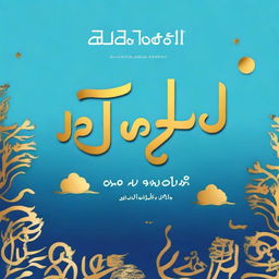 Create a book cover with the title 'تجربة موسى' written in golden font