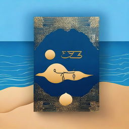 Create a book cover with the title 'تجربة موسى' written in golden font