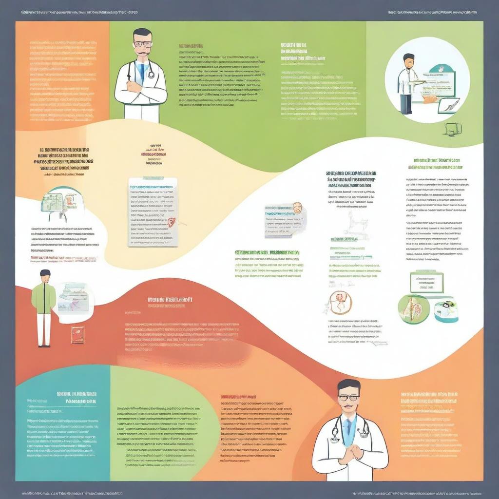 Create an image titled 'Annual Highlights for ICMR - Indian Council of Medical Research' that showcases key moments and achievements in medical research for the year