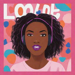 A bold, unique podcast cover named 'Love You Girl'. Themes could include abstract designs, vibrant colors, and elements that embody the essence of female empowerment and love.