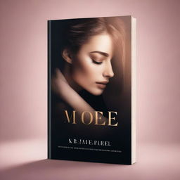 Create a book cover featuring a sensual scene with a woman as the central figure