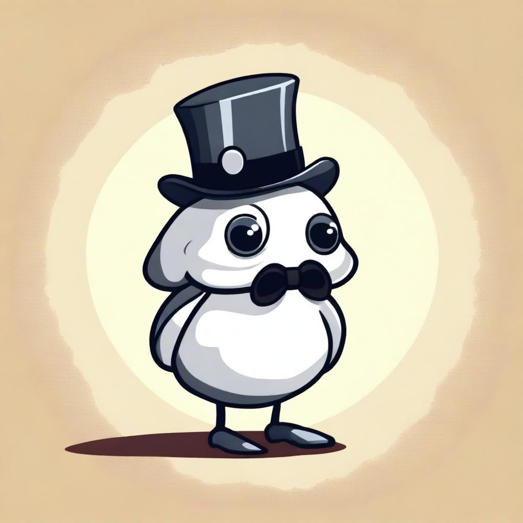 A whimsical illustration of a clam dressed in a business suit, complete with a monocle and a hat