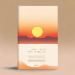 Create an image of the back cover of a book titled 'The Sun Rises'