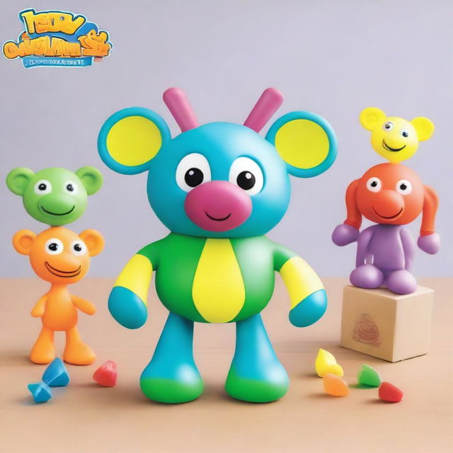 Create an image of a toy named 'Little John Adventures' from the Goo Jit Zoo series by Character Options Ltd and Moose Toys