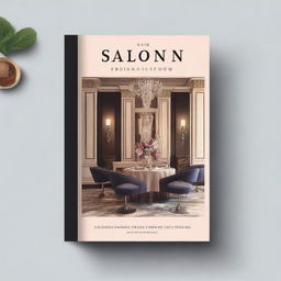 A visually appealing cover page for a magazine titled 'Salon and Restaurant'