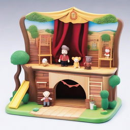 Create an image of a toy named 'Little John Adventures Stage Playset