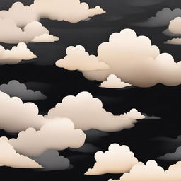 Create an image featuring a black and beige cloudy background