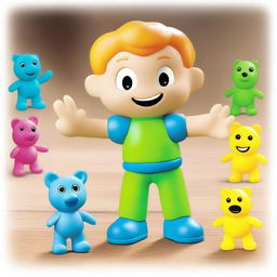 Create an image of a toy named 'Little John Adventures: Glow Friends' from Character Options Ltd