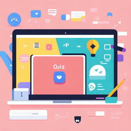 Create a vibrant and eye-catching YouTube quiz cover