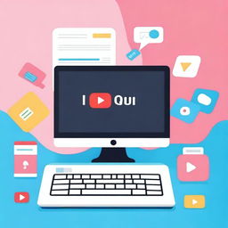 Create a vibrant and eye-catching YouTube quiz cover