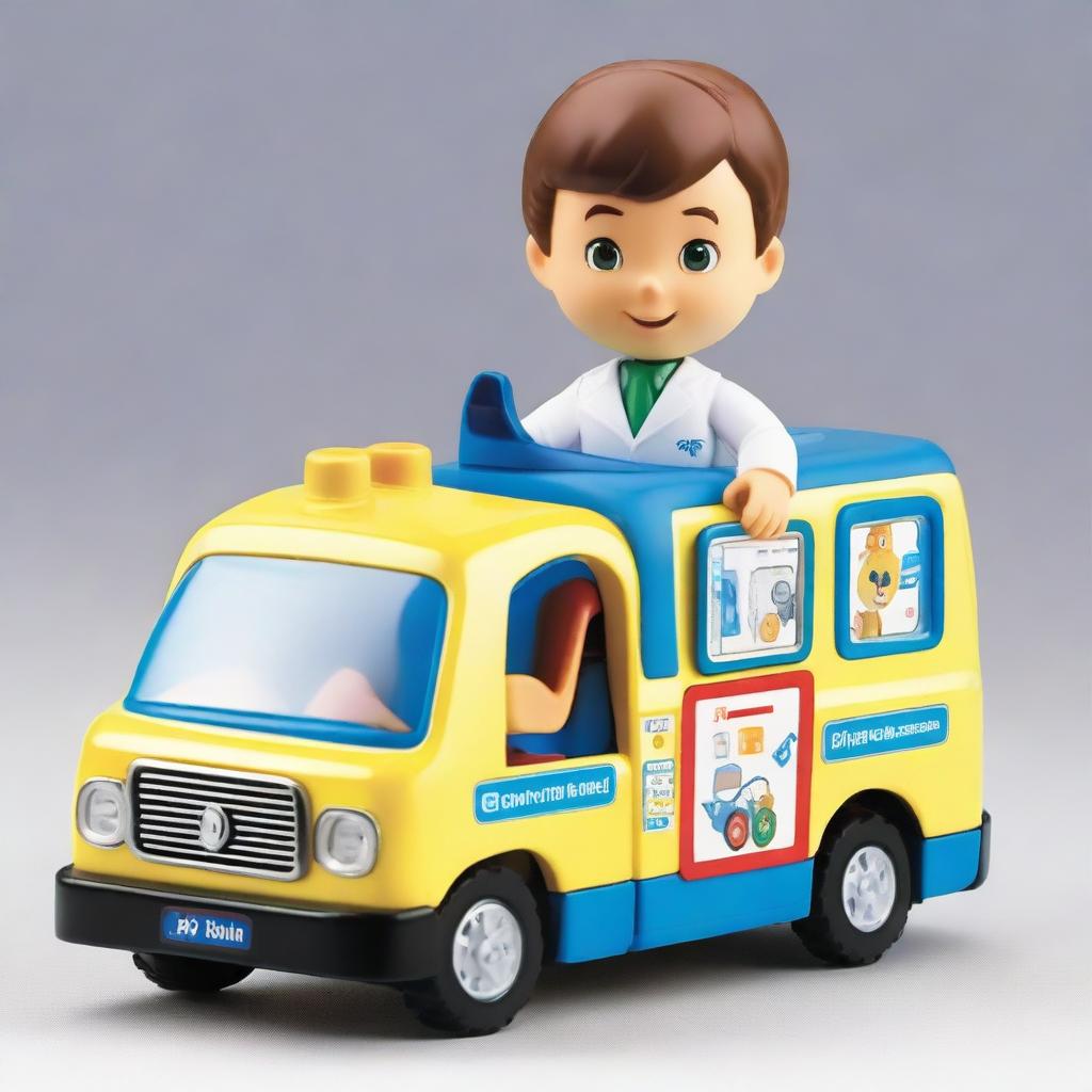 Create an image of a toy named 'Little John Adventures - Liam Mobile Medical Central' from Character Options Ltd