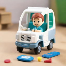 Create an image of a toy named 'Little John Adventures - Liam Mobile Medical Central' from Character Options Ltd