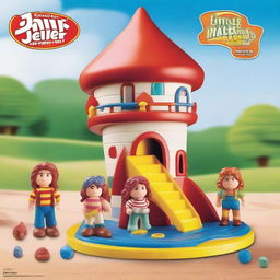 Create a toy playset named 'Little John Adventures: Liam Helter Skelter Playset' from Character Options Ltd