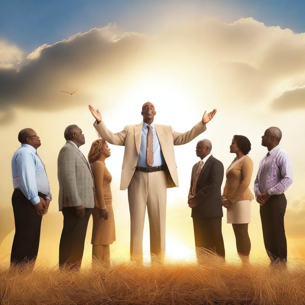 Create a realistic photo representing 'Raising Godly Leaders'