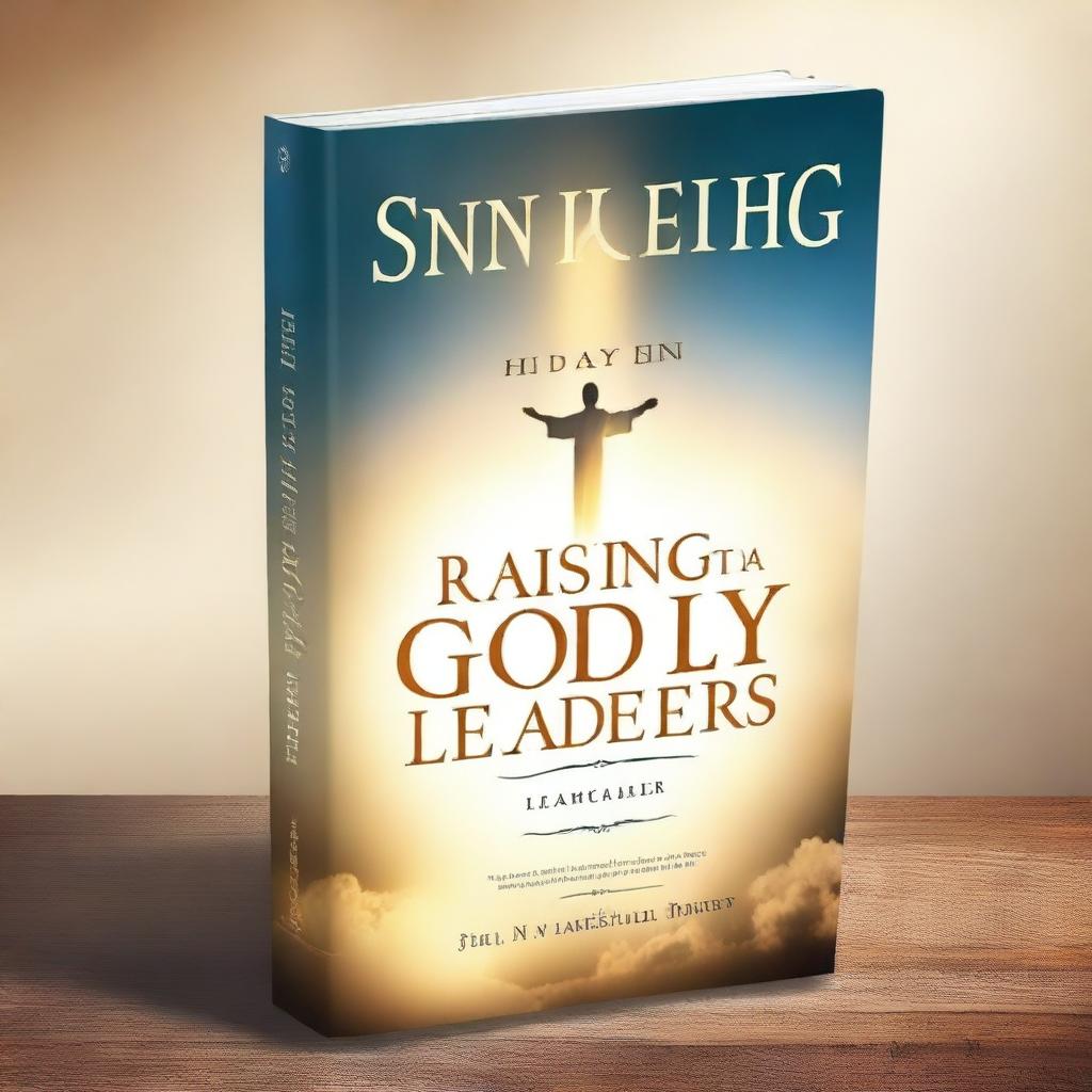 Design a book cover for the title 'Raising Godly Leaders'