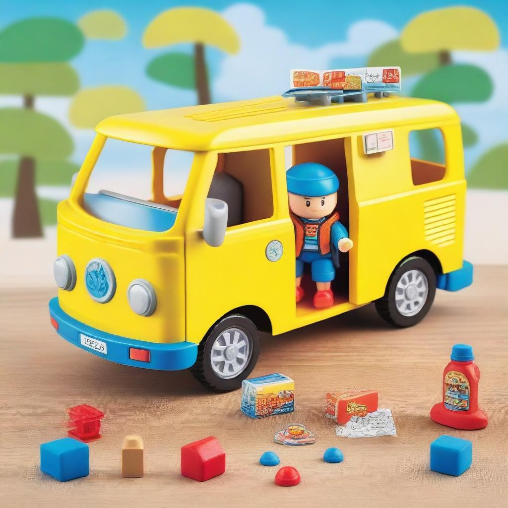 Create an image of a toy set named 'Little John Adventures: Liam Campervan Set' by Character Options Ltd