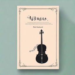 Generate a simple book cover for a sheet music collection featuring waltzes for flute and guitar