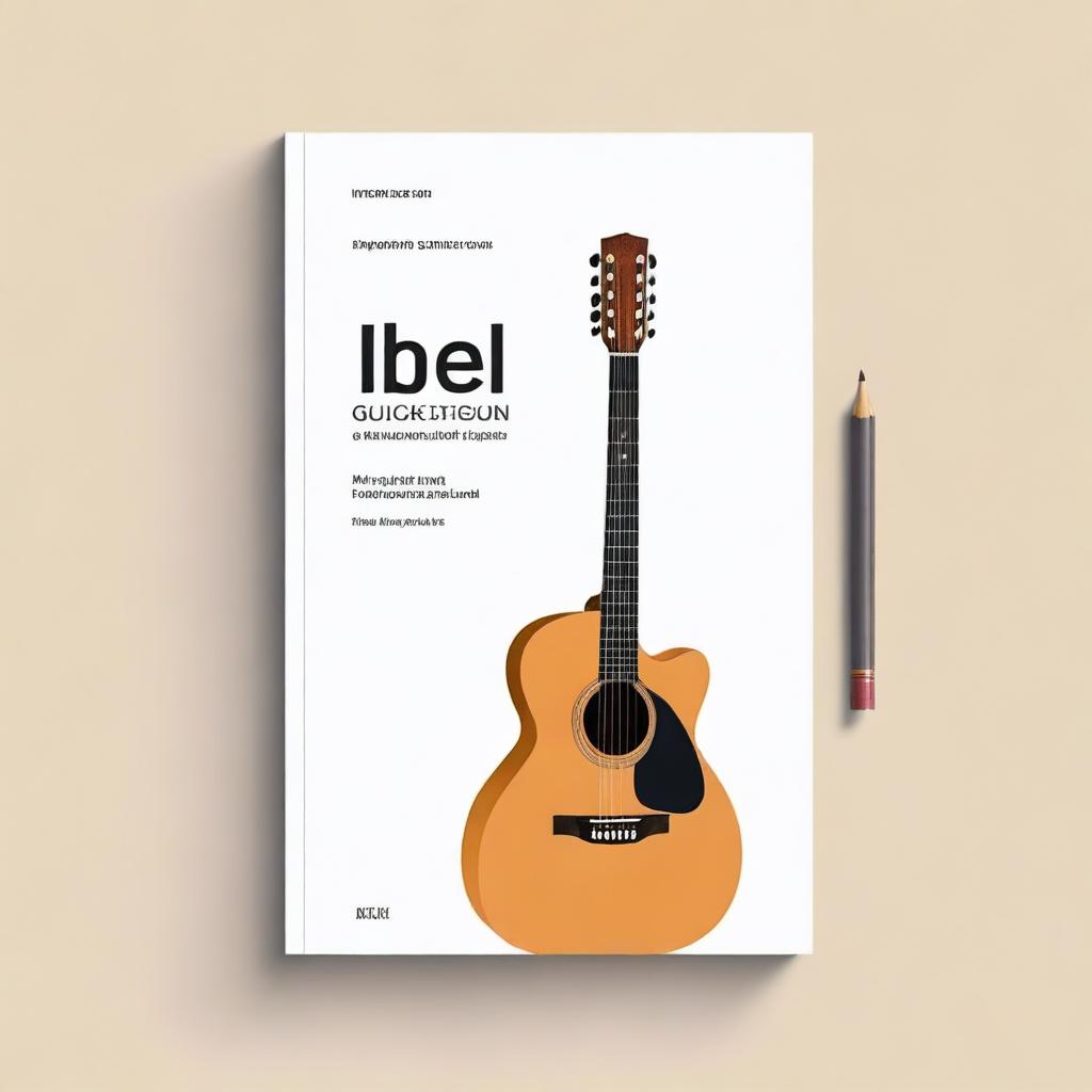 Generate a very simple book cover for a collection of technical musical studies for guitar