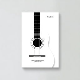 Generate a very simple book cover for a collection of technical musical studies for guitar