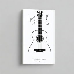 Generate a very simple book cover for a collection of technical musical studies for guitar