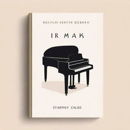 Generate a very simple book cover for a collection of piano pieces