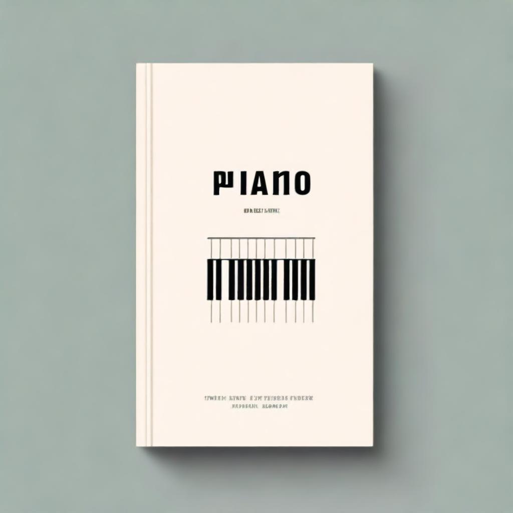 Generate a very simple book cover for a collection of piano pieces