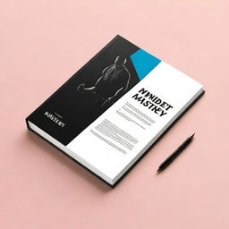 Create a simplistic, clean, and professional-looking cover for an Ebook titled 'Mindset Mastery' with the tagline 'Fitness from Within'