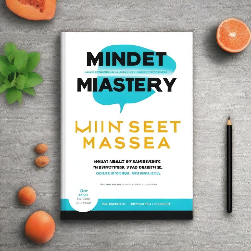 Design a simplistic, clean, and professional-looking cover for an Ebook titled 'Mindset Mastery' with the tagline 'Fitness from Within'