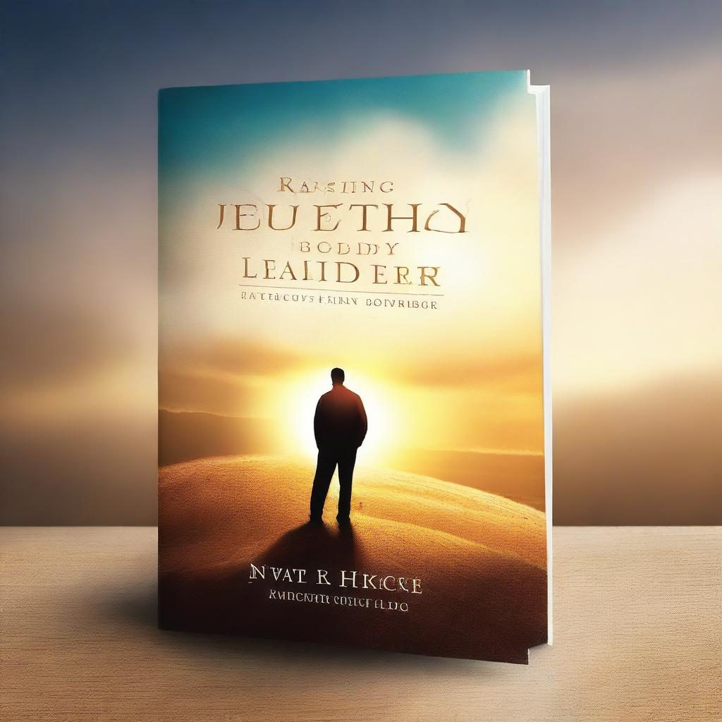 Create an inspiring and captivating book cover for a book titled 'Raising Godly Leaders'