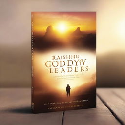 Create an inspiring and captivating book cover for a book titled 'Raising Godly Leaders'