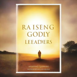 Create an inspiring and captivating book cover for a book titled 'Raising Godly Leaders'