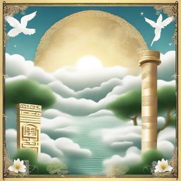 Generate an image depicting the theme of 'Heavenly Cultivation'