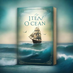 Design a captivating book cover for 'The Ocean’s Heir' featuring an intriguing background