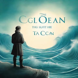 Design a captivating book cover for 'The Ocean’s Heir' featuring an intriguing background