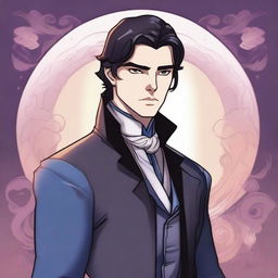 A noble character from the Mistborn series, depicted in a cartoonish style, shown from the waist up